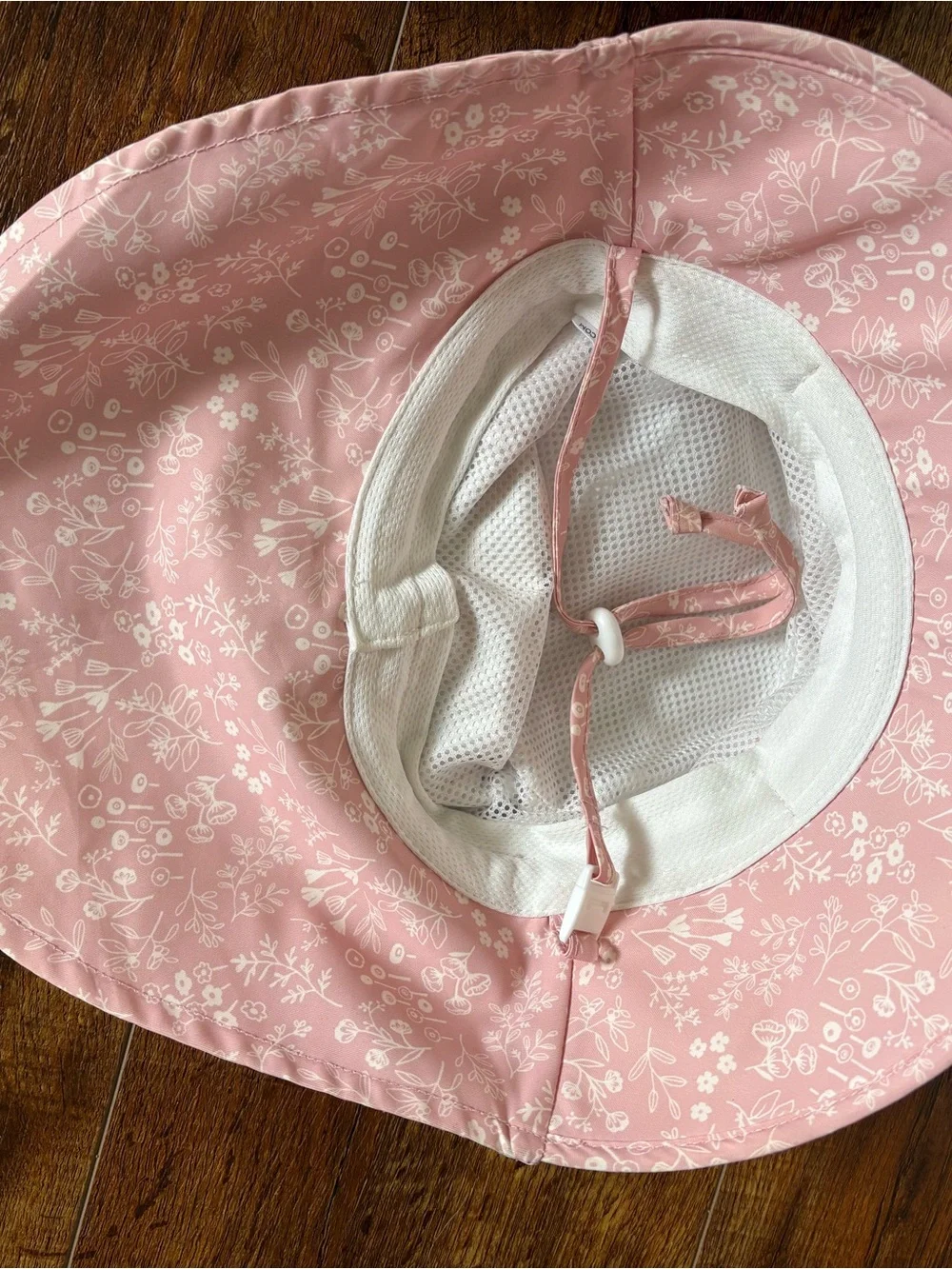 Jan and Jul quick dry girl pink prairie sun hat 6m-24m excellent condition